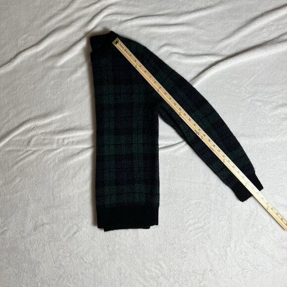 J.Crew Womens Alpaca Merino Wool Sweater Sz XS Tartan Plaid Preppy Academiacore - Picture 5 of 7